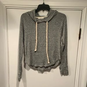 Em & Elle Hooded sweater. Grey.  Worn once.  Size small